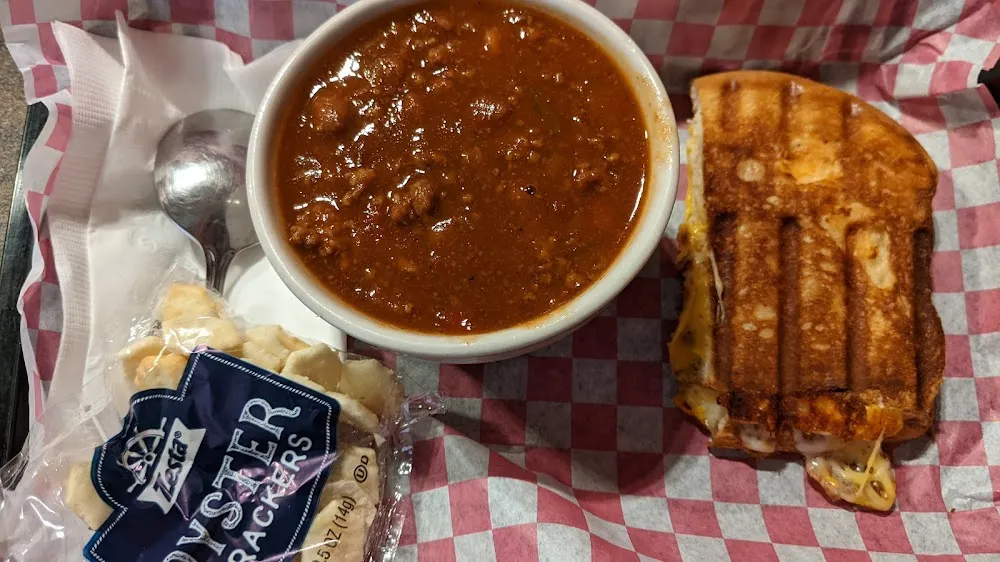 Chili and Grilled Cheese